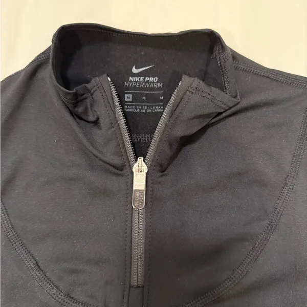 Barry’s Nike Women's Black and Gray Zip-Up Sweatshirt - Image 2