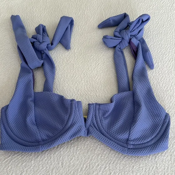 BEACH RIOT Blair Top Periwinkle Waffle, Size Small, $128 - Image 9