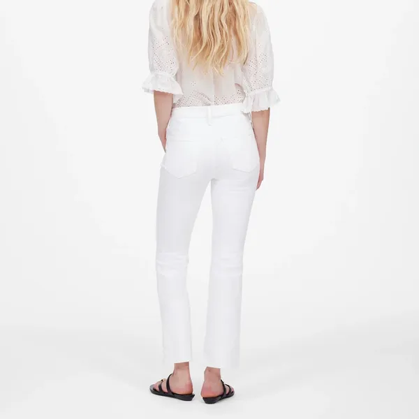 Madewell Mid-rise Kick Out Crop‎ Jeans White 33 - Image 8