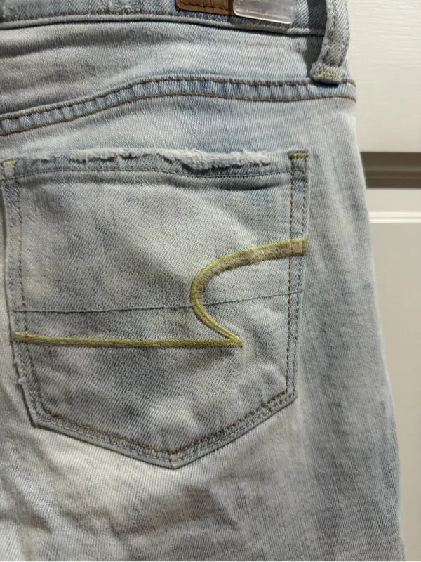 American Eagle Outfitters Light Blue Stretch Skinny Jeans - Image 10