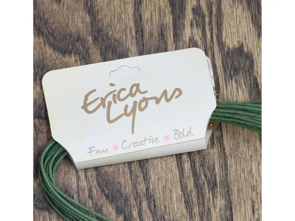 NWT Erica Lyons Corded Ring Nest Knot Pendant Necklace Gold / Green 17" + 3" - Image 3