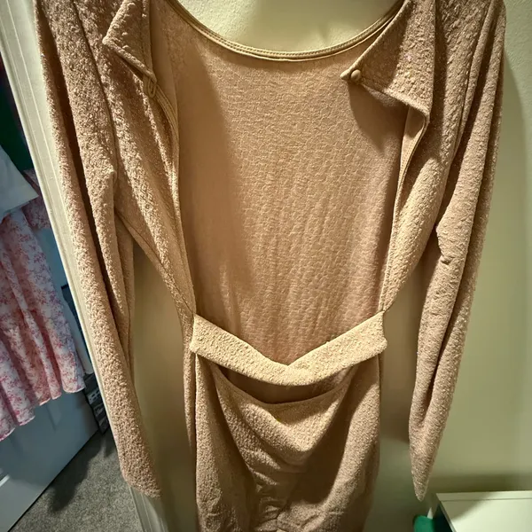 Windsor Textured Tan Dress - Image 2