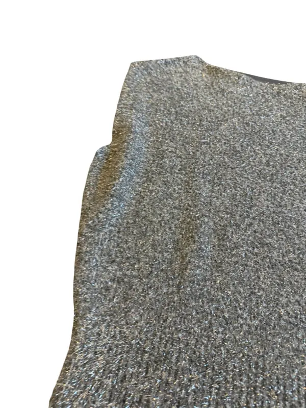 Free People Talia Sweater Mini Dress Sleeveless Grey Sparkle Size Small NWT - Image 4