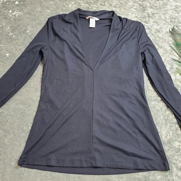 H&M‎ Black Long Sleeve Top - Image 2
