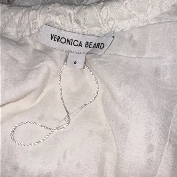 NEW VERONICA BEARD White Eyelet Cotton CALIBRA Mini Sun dress SZ 6 - Image 12