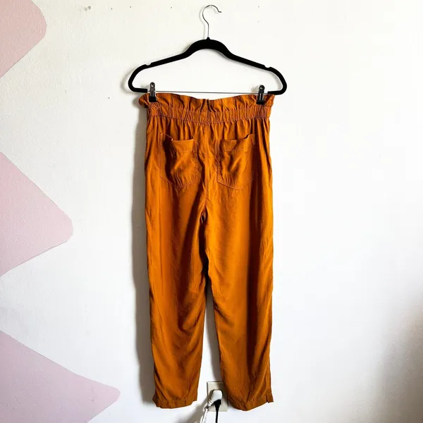 Madewell Dunaway Paperbag Pants Size Small Workwear‎ Mustard Casual - Image 3