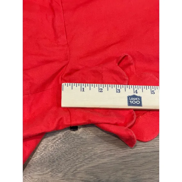 J.Crew Size 6 Orange Linen‑Cotton Scalloped Hem Shorts - Image 5