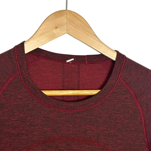 Lululemon Swiftly Tech Long Sleeve Crew *Lulu Red / Black - Image 6