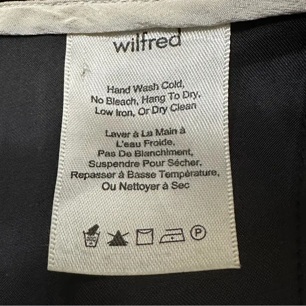 Aritzia Wilfred Black Chici Minimalist Contemporary Wide Leg Pants, Size 6 - Image 9