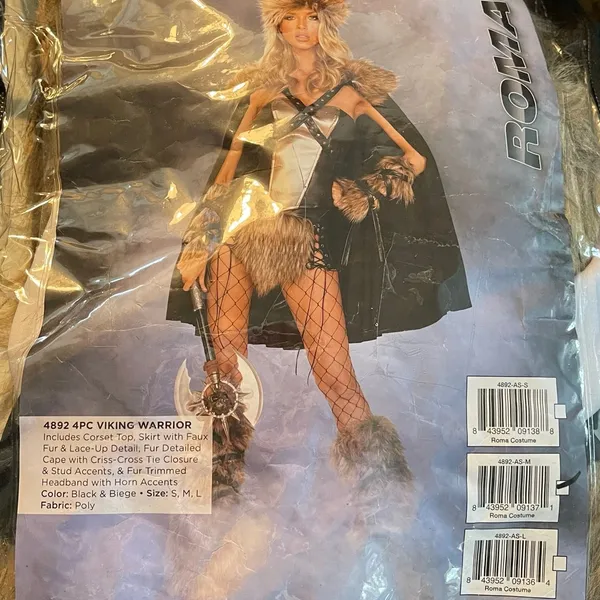 NEW Roma Viking Warrior Deluxe Sexy Costume Size Medium - Image 4