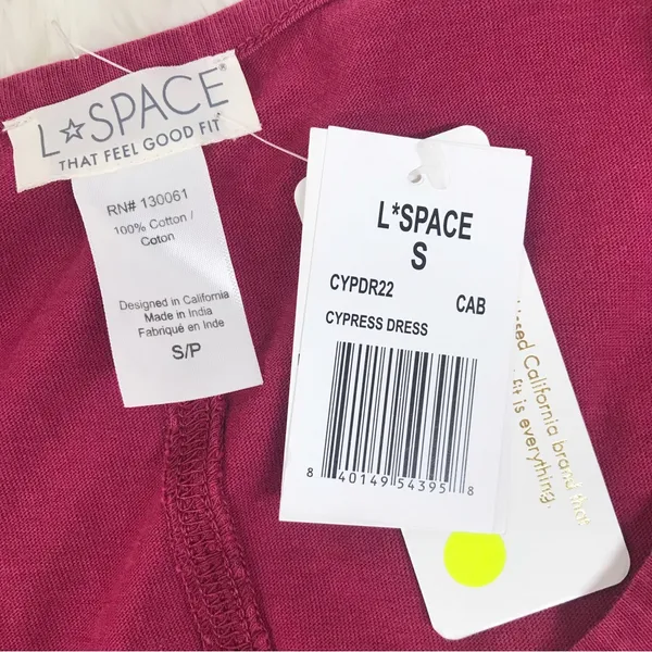 L*SPACE Cypress Burgundy Red Wrap Front Mini‎ Tank Dress Casual Beach Size Small - Image 7