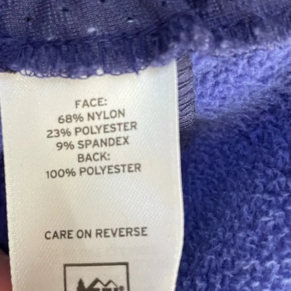 REI‎ Purple Shell Jacket Fleece Lined Size Large EUC - Image 4