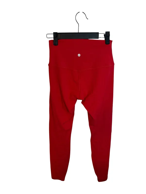 Crz Yoga Red High Waisted Air Feeling Leggings - Image 3