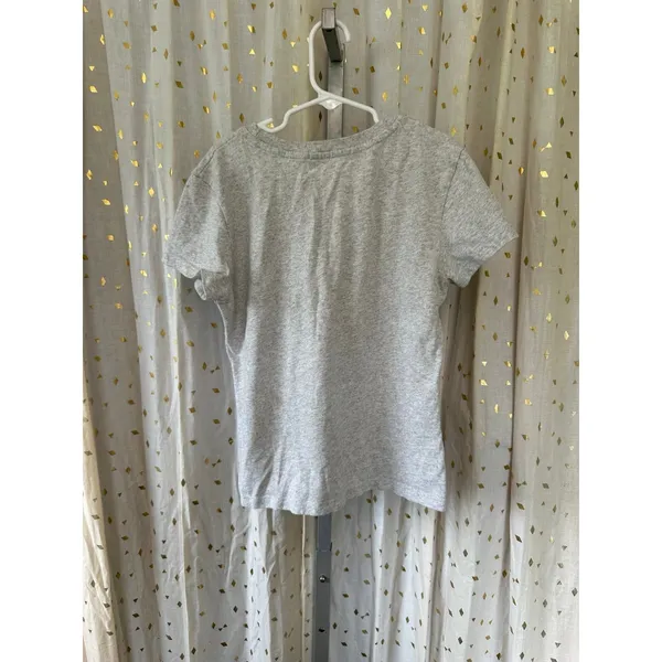 Brandy Melville John Galt 100% Cotton Heather Gray Crewneck Tee T-Shirt One Size - Image 3