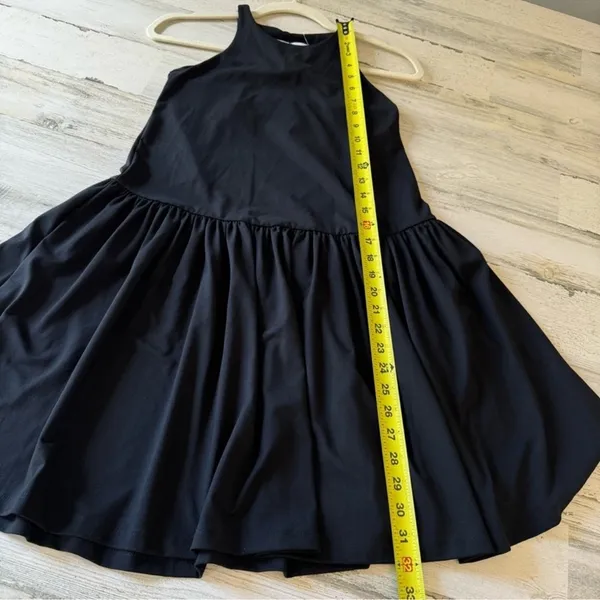 NWT Susana Monaco Drop Waist Ruffle Mini Dress XS Black 0321SUPD00791 Sleeveless - Image 12