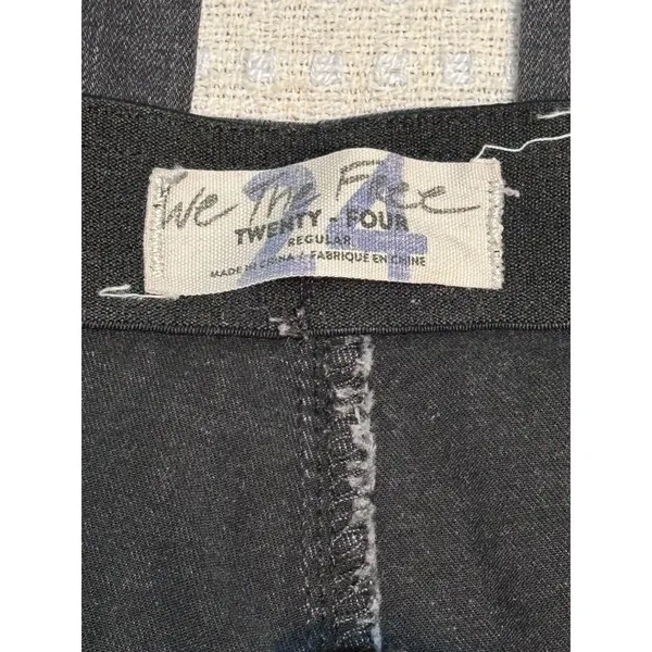 Free People We The Free Slim Pull On Flare Jeans Black 24 - Image 12