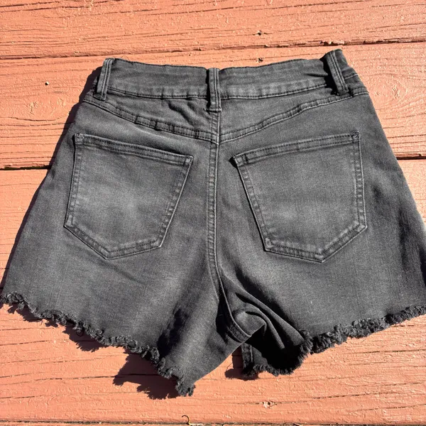 Sincerely Jules black midi hi tie stretchy shorts 1/25 - Image 6