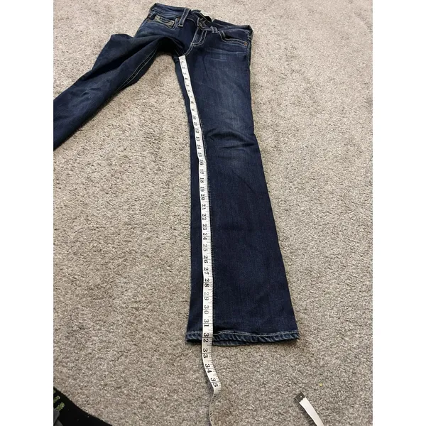 Big Star Womens Jeans‎ Maggie Boot Size 26R Low Rise Denim Pants Embroidered - Image 9