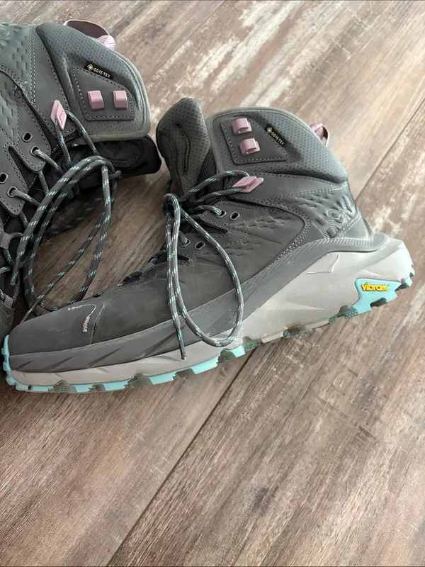 HOKA Kaha 2 GTX Castlerock/Coastal Cushioned Hiking Ankle Boots / Shoes size 10 - Image 4