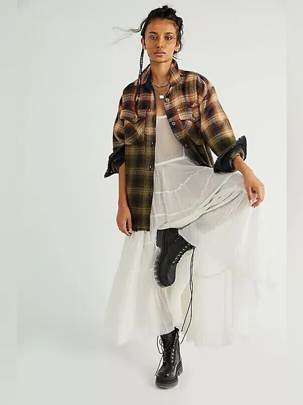 Free people Anneli Plaid Shirt Jacket - Image 2