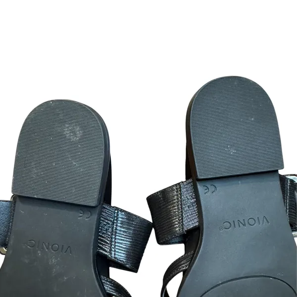 Vionic Shoes Womens Size 6.5 Black Julep Strappy Flat Slide Sandals Comfort - Image 9