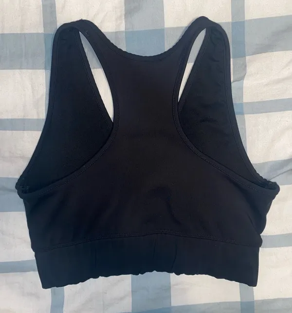 Zenana Black V-Neck padded Racerback Sports Bra STYLE:NST-6081C5 RN: 112056 - Image 2