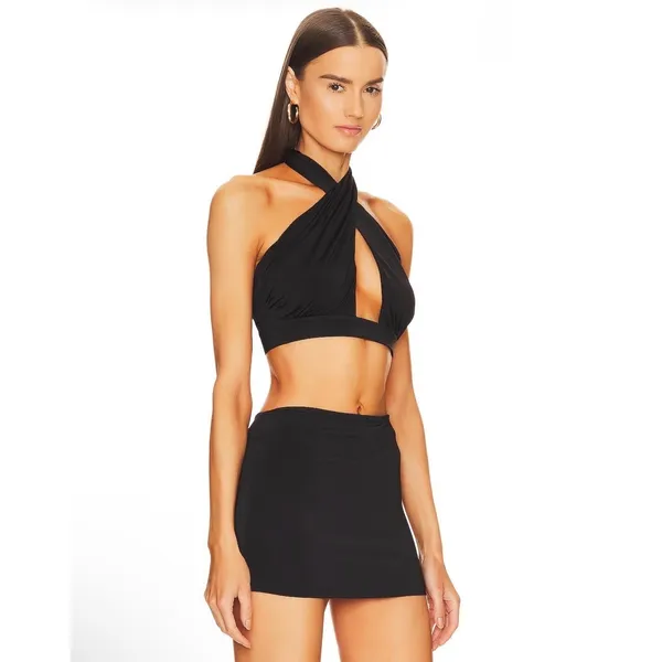 Michael Costello x REVOLVE Morgan Top Black Sz Small NWT - Image 3