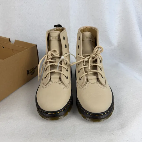 Dr. Martens Charlee Chukka Boots Parchment Beige Milled Nubuck Women US‎ 10 UK 8 - Image 5