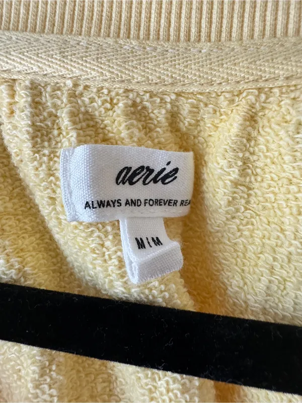 Aerie Easy‎ Street Sweatshirt yellow size medium beach comfy - Image 3
