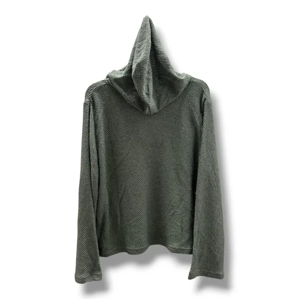 ONeill Tanya Hoodie Sage Green Lace Up Bell Sleeve Hooded Sweater Knit Top M‎ - Image 6