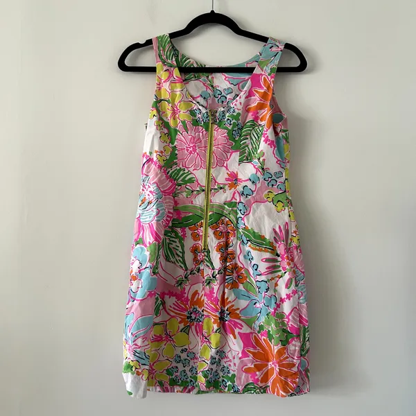 Lilly Pulitzer x Target Pink Nosey Posie Shift Mini Dress Size 2 - Image 2