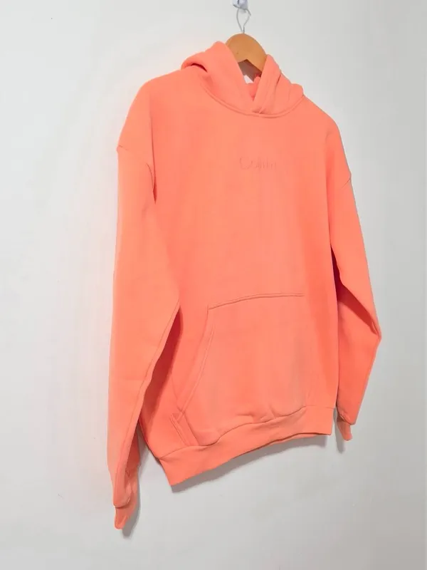 Comfrt Signature Hoodie - Coral - Size S - Image 5