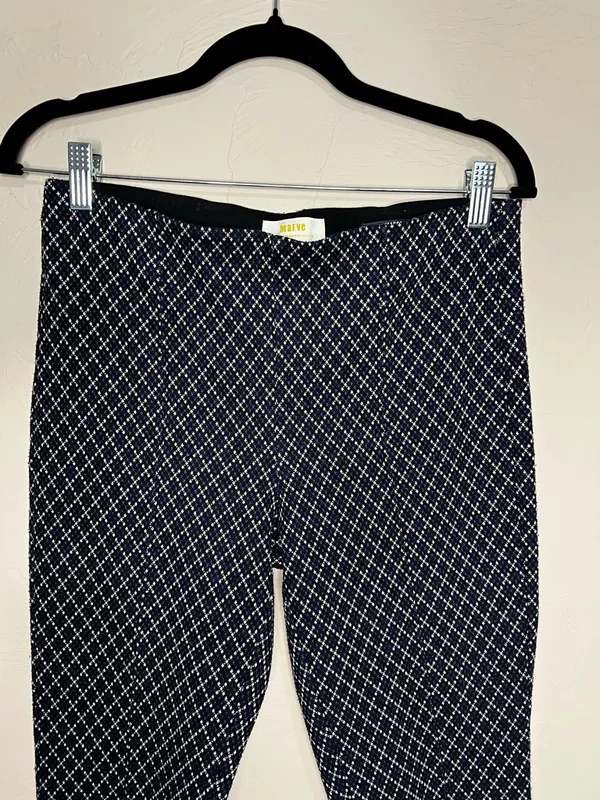 Maeve by Anthropologie The Margot‎ Argyle Kick Flare Crop Pull On Pants - Image 5