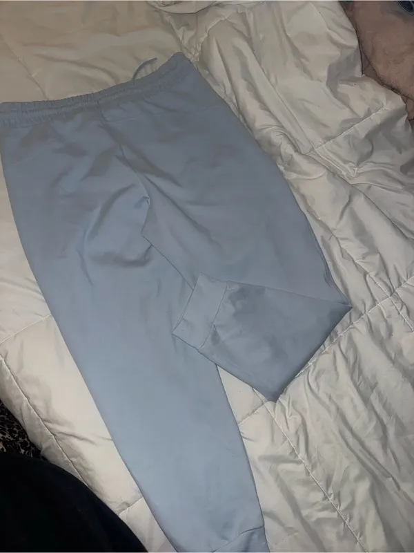Old Navy Light Blue Women’s Jogger Sweatpants - Casual Drawstring Pants - Image 2