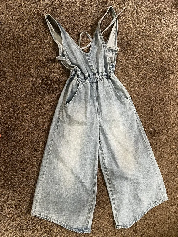 Free People Alora denim Jumpsuit - Image 4