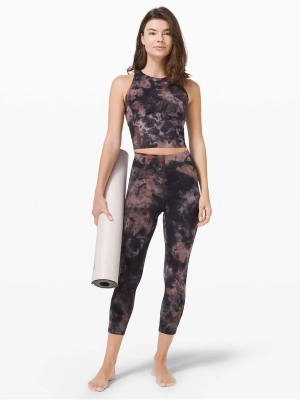 LULULEMON Unlimit High Rise Crop 23” Leggings Size 10 - Image 5