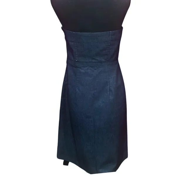 Carefully Chosen ❤️ Navy Textured Strapless Occasion See Measurements for size - Image 5