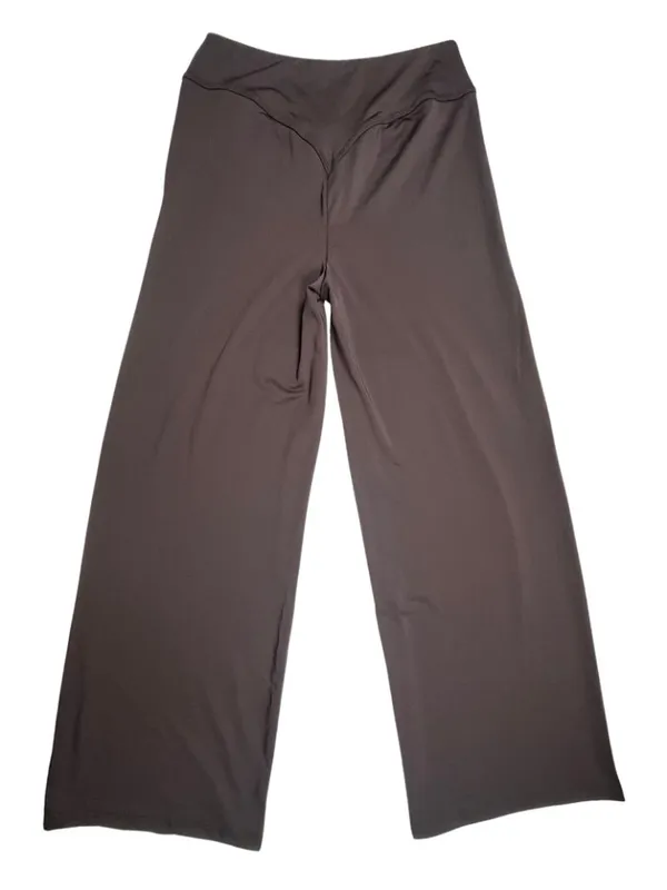 Brown Wide Leg Yoga Lounge Pants Size L - Image 3