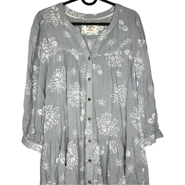 Holding Horses Pavin Ruffle Tiered Button-Down Tunic Top - Image 3