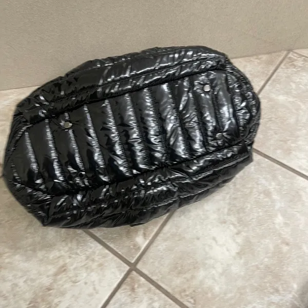 Think Royln‎ Black Patent Puffer Bag Quilted Chain Shoulder Bag New hobo NWT - Image 5