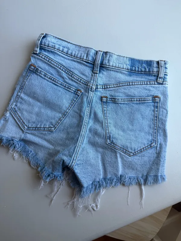 Abercrombie & Fitch high rise mom denim shorts - Image 2