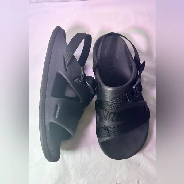 Chaco Black Dual-Strap Slide with Buckle - Image 5