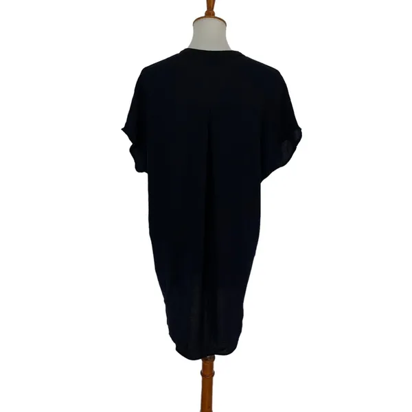 ASTR Dress Medium Sleeveless Navy V Neck Formal Cocktail Evening Party - Image 4