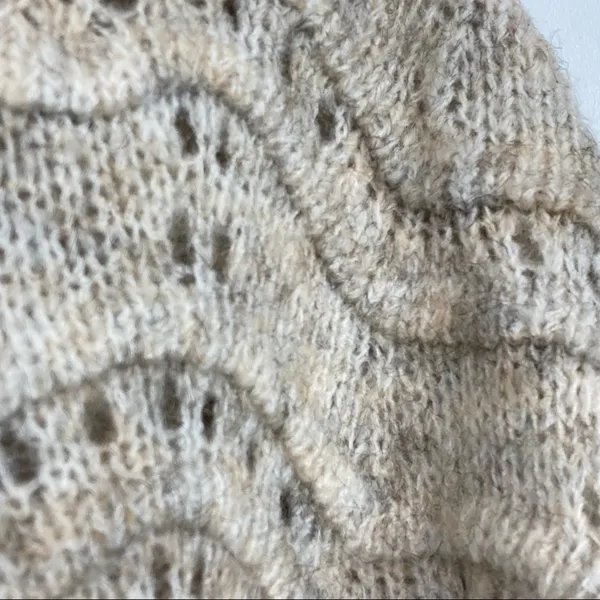 NWT * Nordstrom Oversized Chunky Longline Knit Cowl Neck Sweater in Oatmeal S/M - Image 11