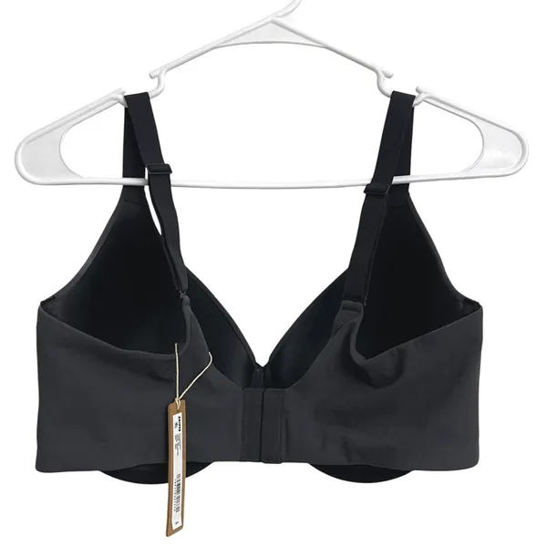 NWT SKIMS‎ Fits Everybody T-Shirt Bra Onyx Black Size 40DD Underwire Neutral - Image 2