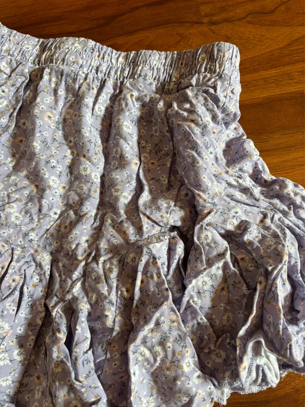 Aeropostale Purple Floral Skirt Mini - Image 2