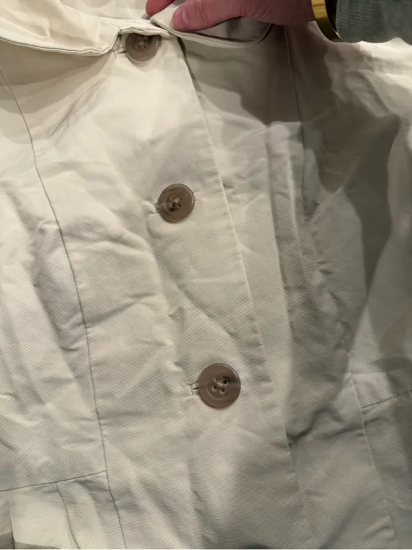 J.crew Peplum Cotton Blend Button Down Coat Size 6 - Image 3