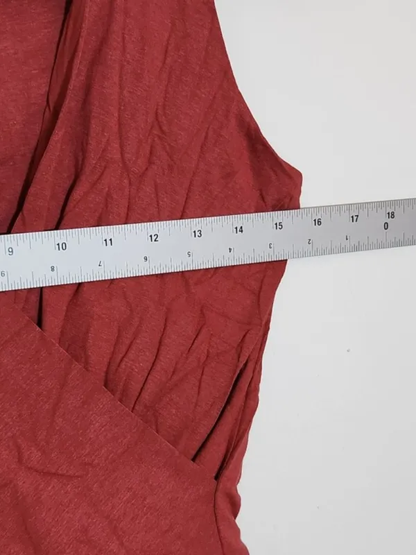 Lulus Marsala Faux Wrap Sleeveless Bodysuit Size Small NWT - Image 7