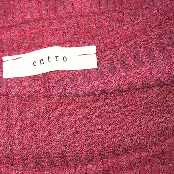 Entro size medium burgundy boho top - Image 4