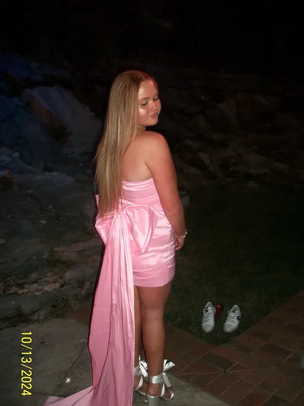Pink Bow Dress These Three Boutique - Image 2